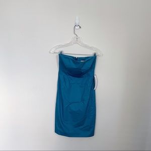 (NWT) J Crew Teal Cocktail Dress, Size 0P